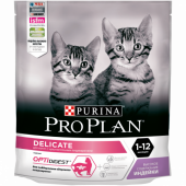 Pro Plan для котят 400 г от 1 до 12 месяцев Delicate с индейкой