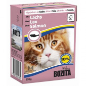 Bozita для кошек 370г кусочки лосося в соусе