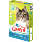 Омега Neo для кошек для выведения шерсти из желудка 90 таблеток 076533