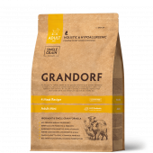 Grandorf для собак 3 кг для мелких пород 4 вида мяса с пробиотиками 851102