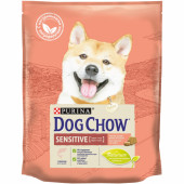 Dog Chow для взрослых собак с чувствительным пищеварением с лососем,  800 г