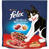 Felix 1,5 кг Двойная вкуснятина сухой корм для кошек с мясом 
