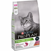 Pro Plan для кошек 1,5 кг STERILIZED со вкусом утки и печени