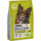 Dog Chow для взрослых собак средних пород, с ягненком, 2,5 кг
