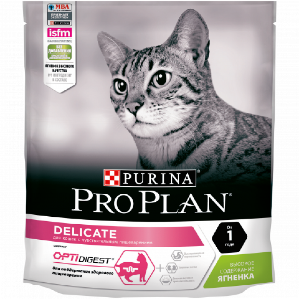 Pro Plan для кошек 400 г Delicate с ягнёнком -0