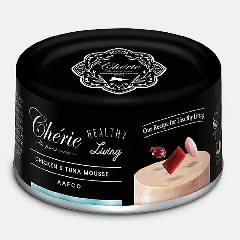 Cherie 80г мусс из куринного мяса с тунцом 602092-0