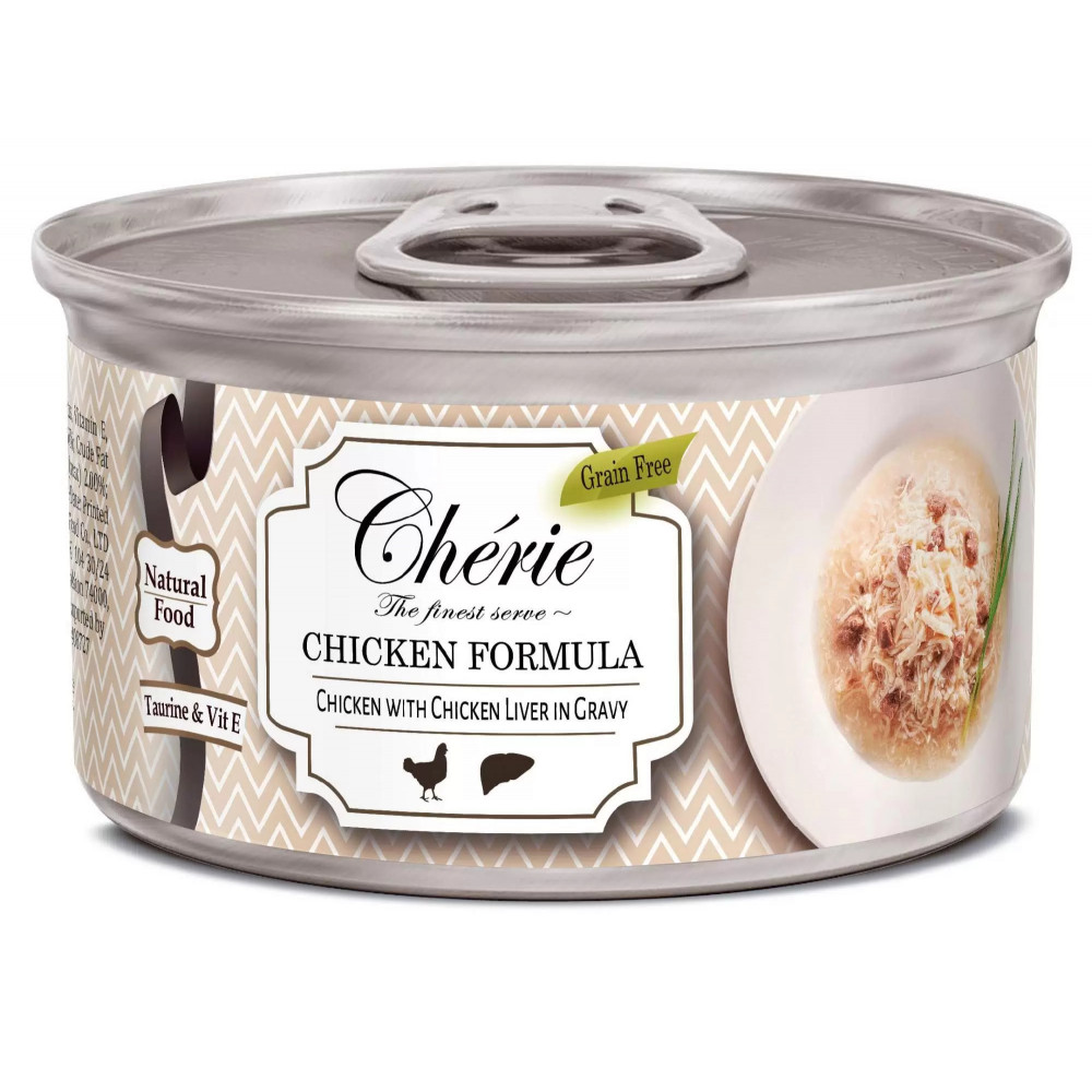 Cherie 80г курица с куриной печенью в соусе 601323-0