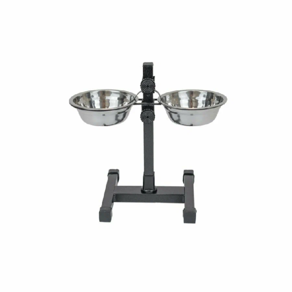 Подставка с мисками HOMEPET 13см 2*0,25л до 25см 244430-0