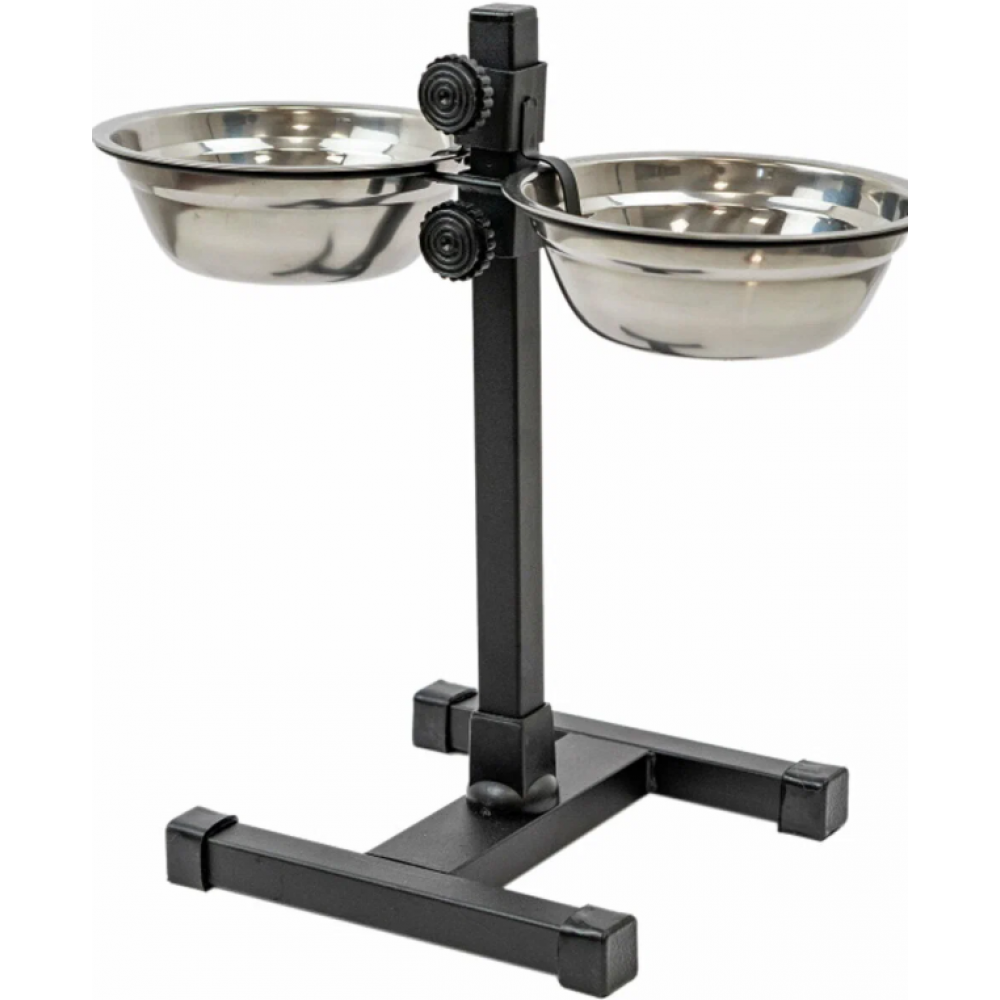 Подставка с мисками HOMEPET 16см 2*0,5л до 30см 244508-0