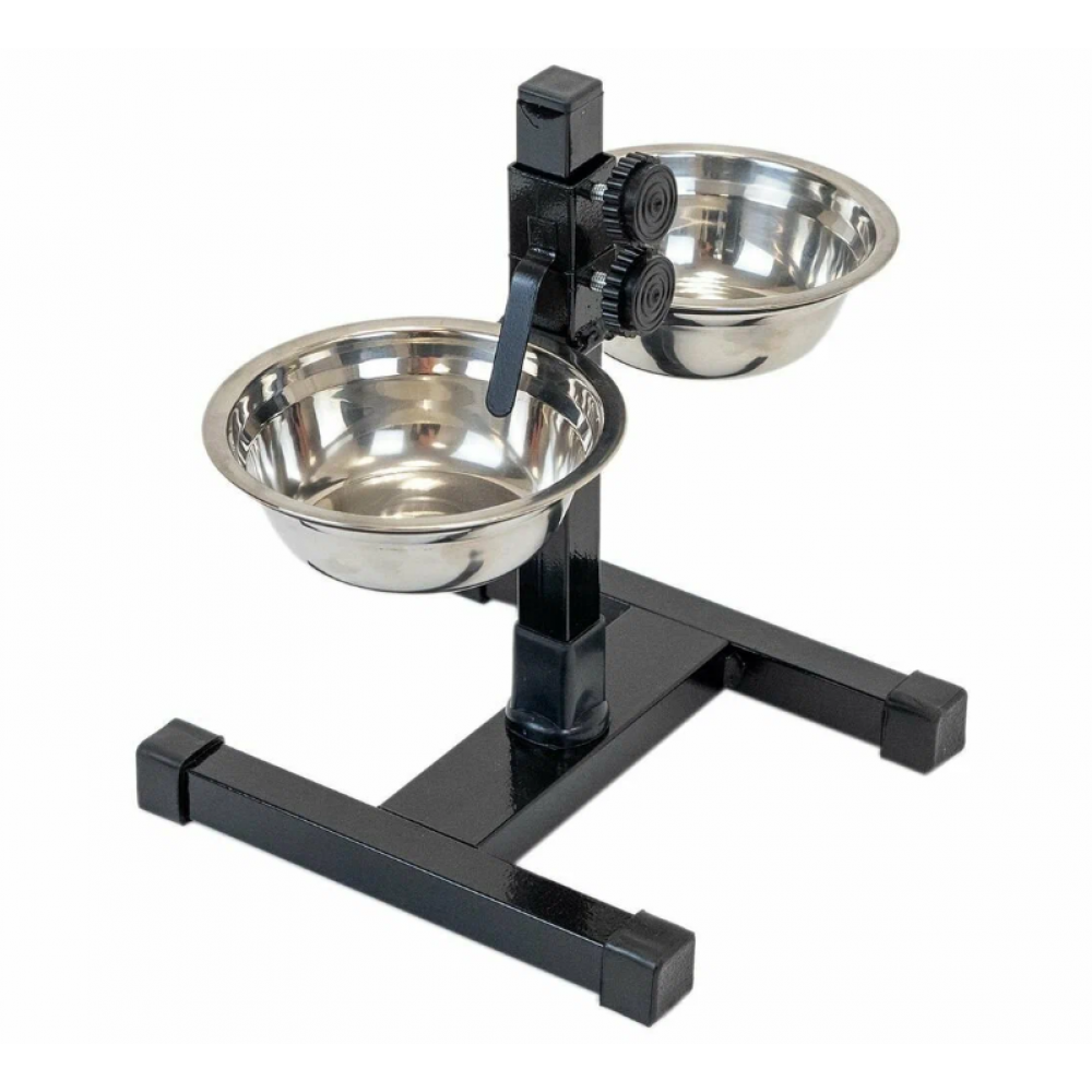 Подставка с мисками HOMEPET 13см 2*0,25л до 25см 244676-0