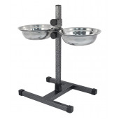 Подставка с мисками HOMEPET 20см 2*1л до 40см 244706