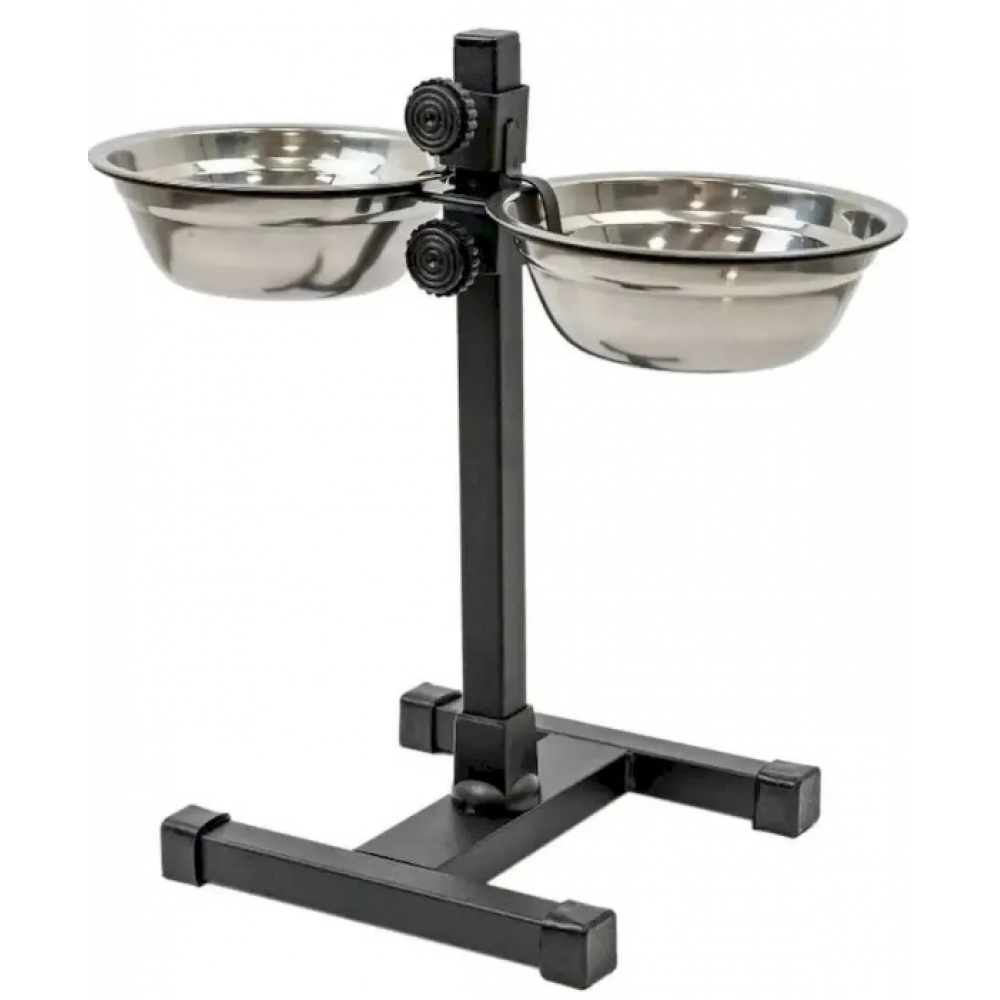Подставка с мисками HOMEPET 18см 2*0,7л до 40см 244775-0