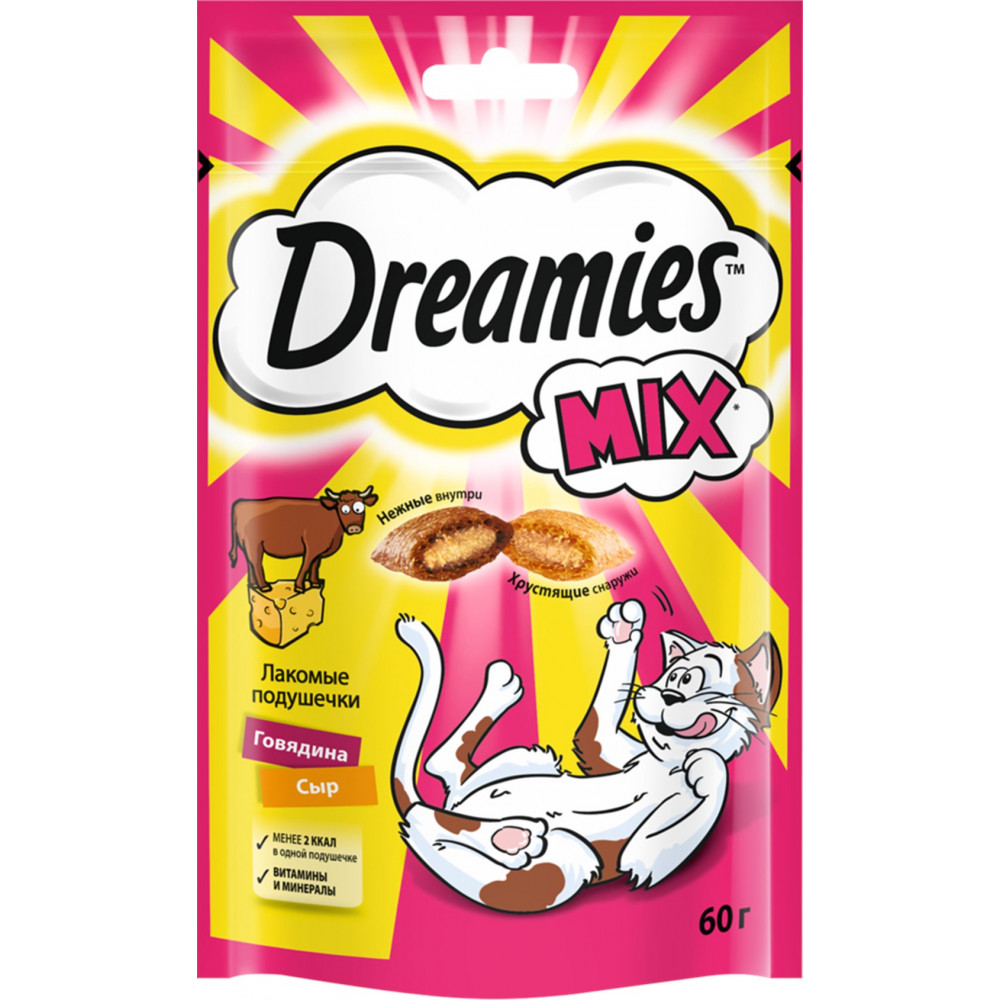 Dreamies 60 г микс говядина и сыр-0
