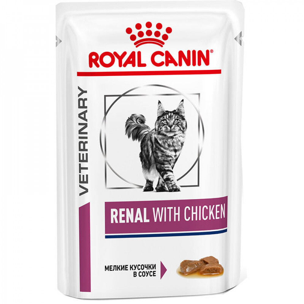 Royal Canin Вет Диета 85 гр Renal для кошек при заболевании почек, с курицей-0