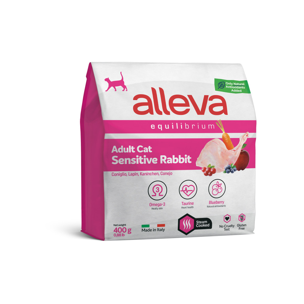 Alleva equilibrium для кошек 400г с кроликом 101066-0