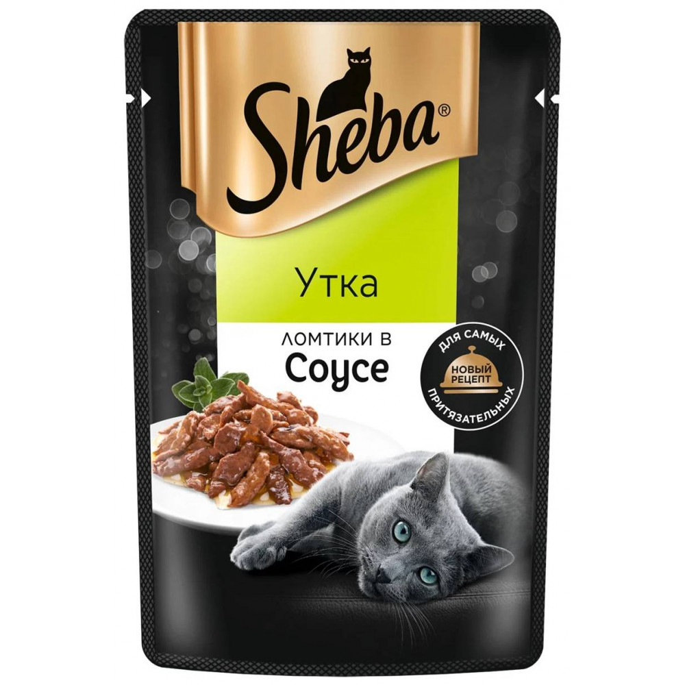 Sheba 75 г для взрослых кошек с уткой в соусе-0
