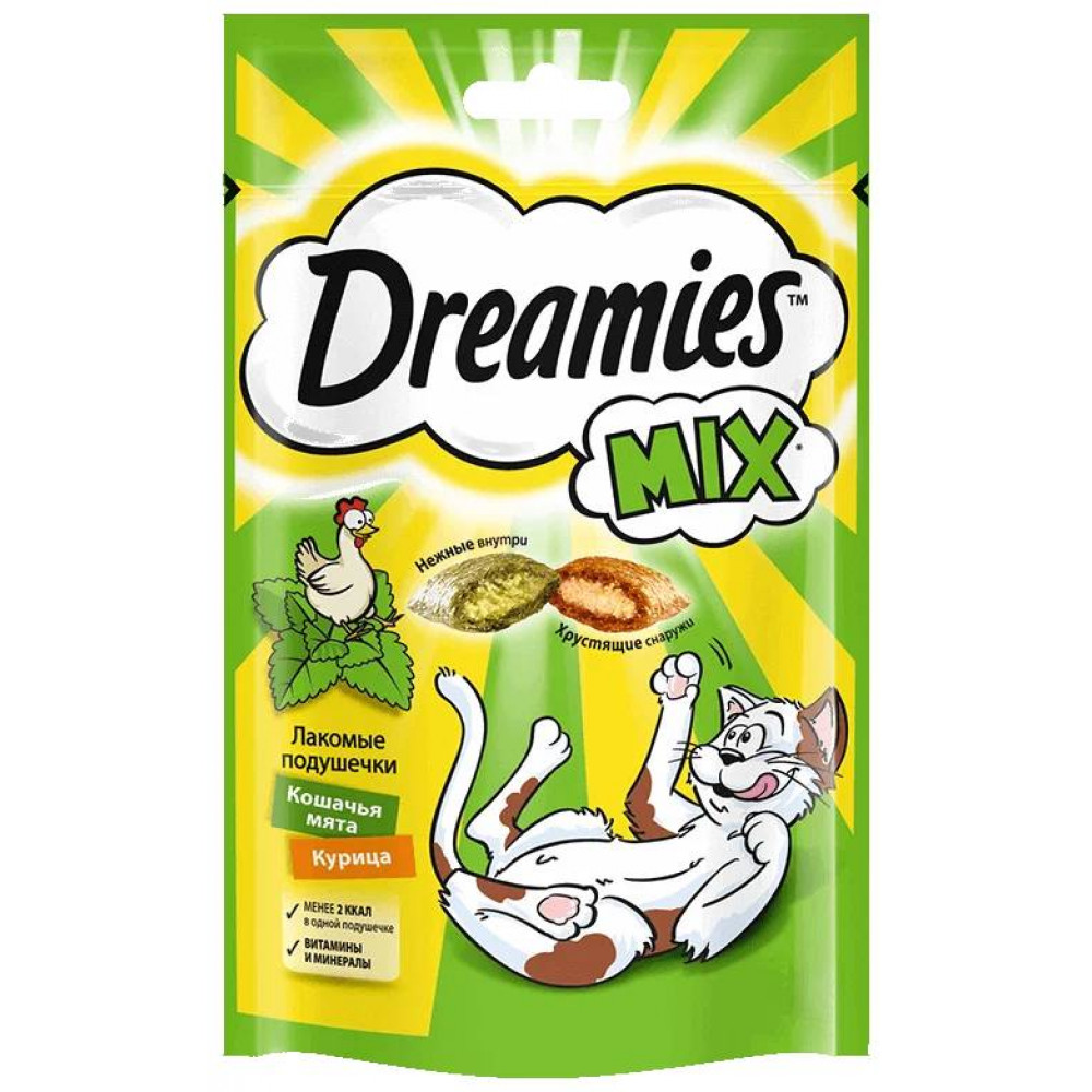 Dreamies 140 г микс курица и мята -0