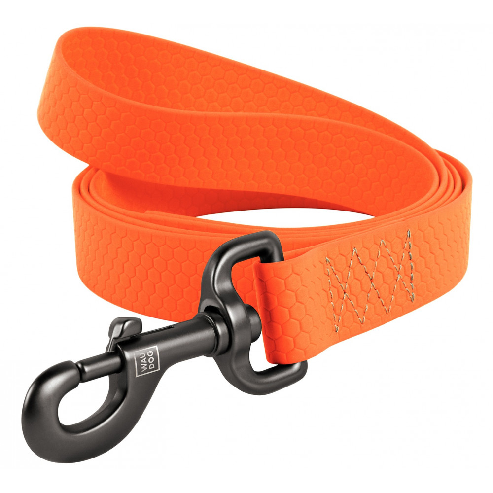 Поводок COLLAR WAUDOG водостойкий оранжевый 15мм 183см 320823-0