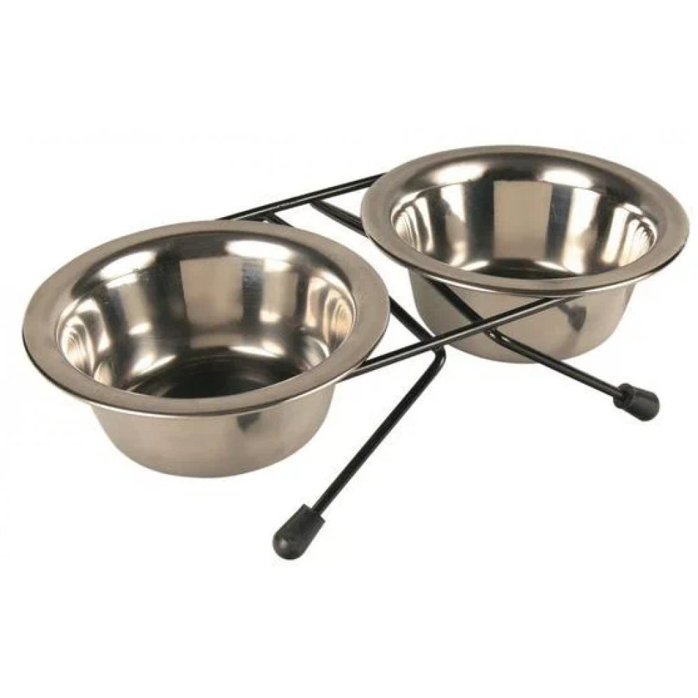Миски на подставке HOMEPET 22см 2*1,5л 81774-0