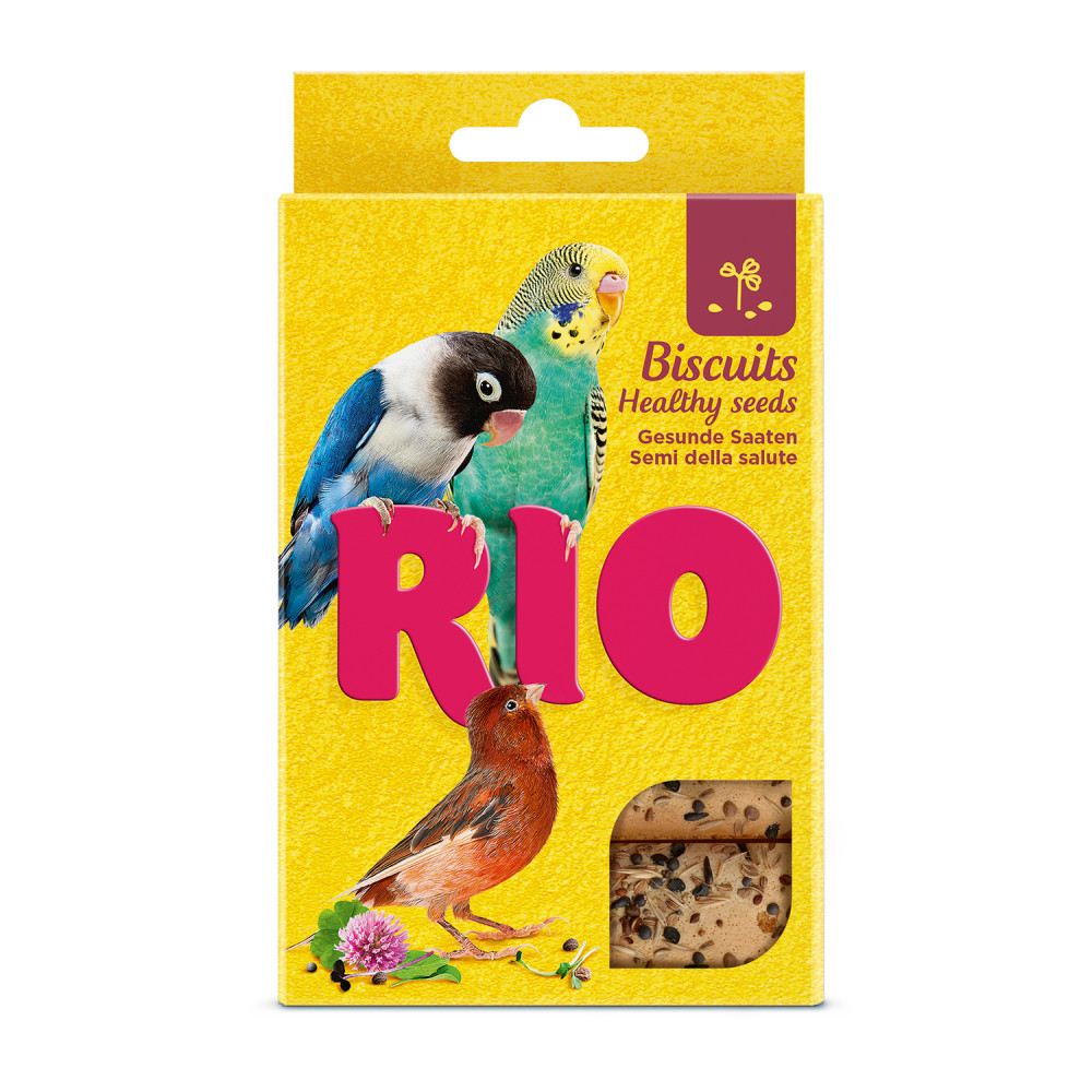 RIO Бисквиты с полезными семенами. Лакомство для всех видов птиц, 5х7 г-0