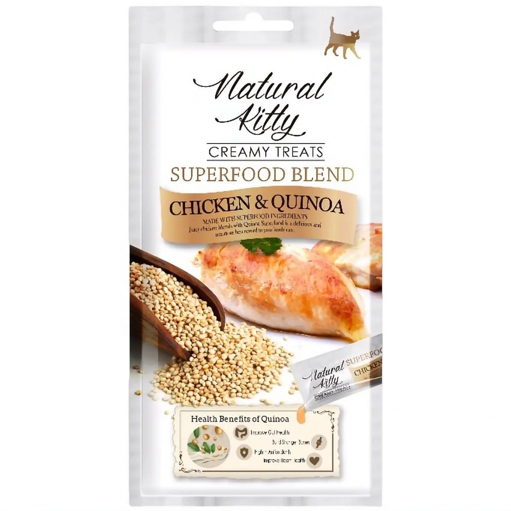 Natural kitty крем суп для кошек 4*12г курица с киноа 601200-0