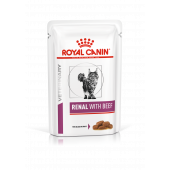 Royal Canin Вет Диета 85 гр Renal для кошек при заболевании почек, с говядиной 