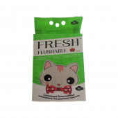 Наполнитель FRESH Scent 6 л смывающийся в унитаз, комкующийся яблоко 