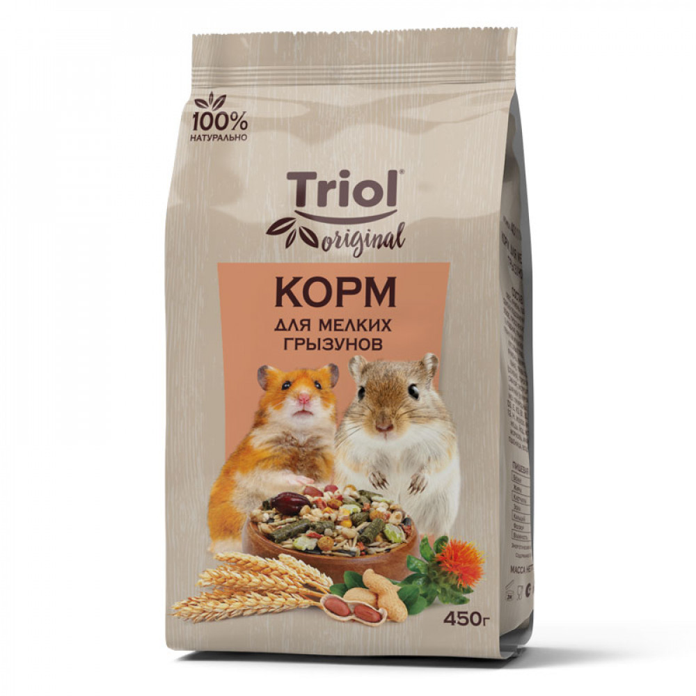 Корм для грызунов Triol для мелких 450г 020959-0