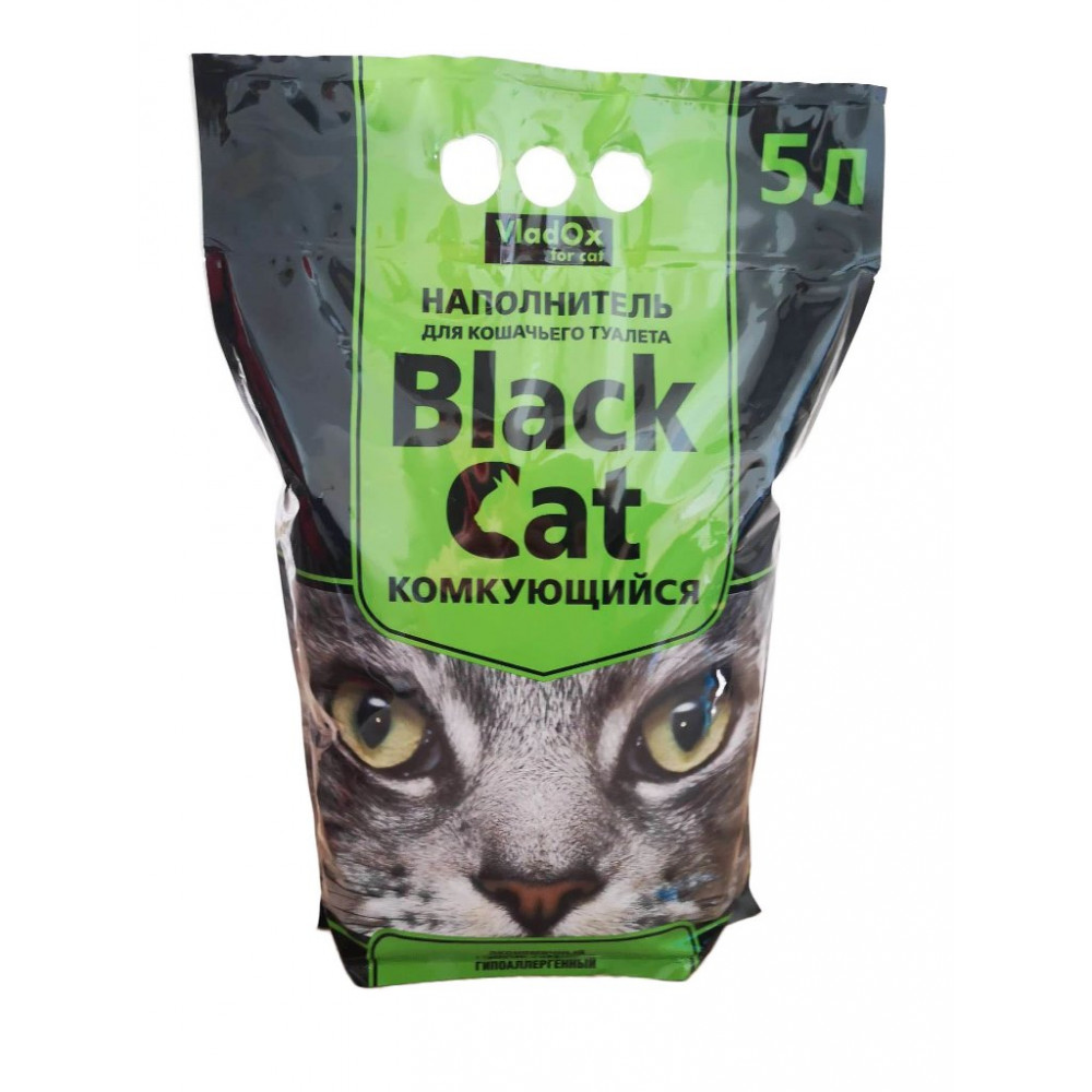 Наполнитель Black Cat 5л комкующийся без запаха-0