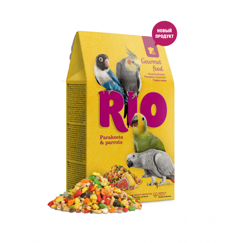 Корм для птиц Rio 250г Gourmet food для средних и крупных птиц-1