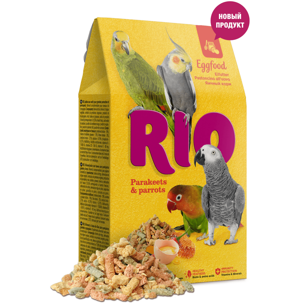 Корм для птиц Rio 250г яичный для средних и крупных попугаев -4