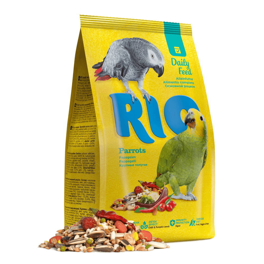 Корм для птиц Rio 500г для крупных попугаев основной рацион-1
