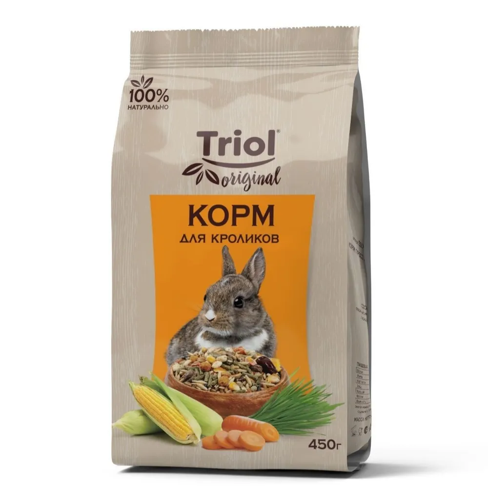 Корм для грызунов Triol для кроликов 450г -0