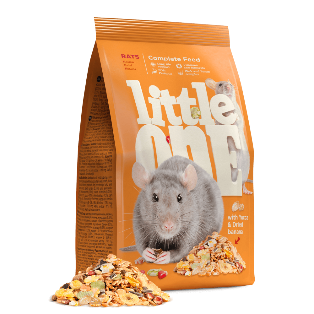 Корм для грызунов LITTLE ONE 400г для крыс-0