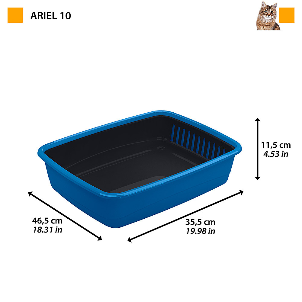 Лоток для кошек FERPLAST Ariel 10 откытый 181288-1