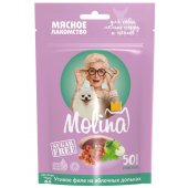 Molina мясное лакомство утиное филе на яблочных дольках 50г 044863