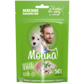 Molina мясное лакомство мини-сэндвичи из индейки и трески 50г 044924