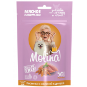 Molina для собак косточки с вяленой курицей 50г 035311