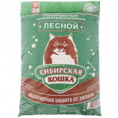 Наполнитель Сибирская Кошка 20кг лесной