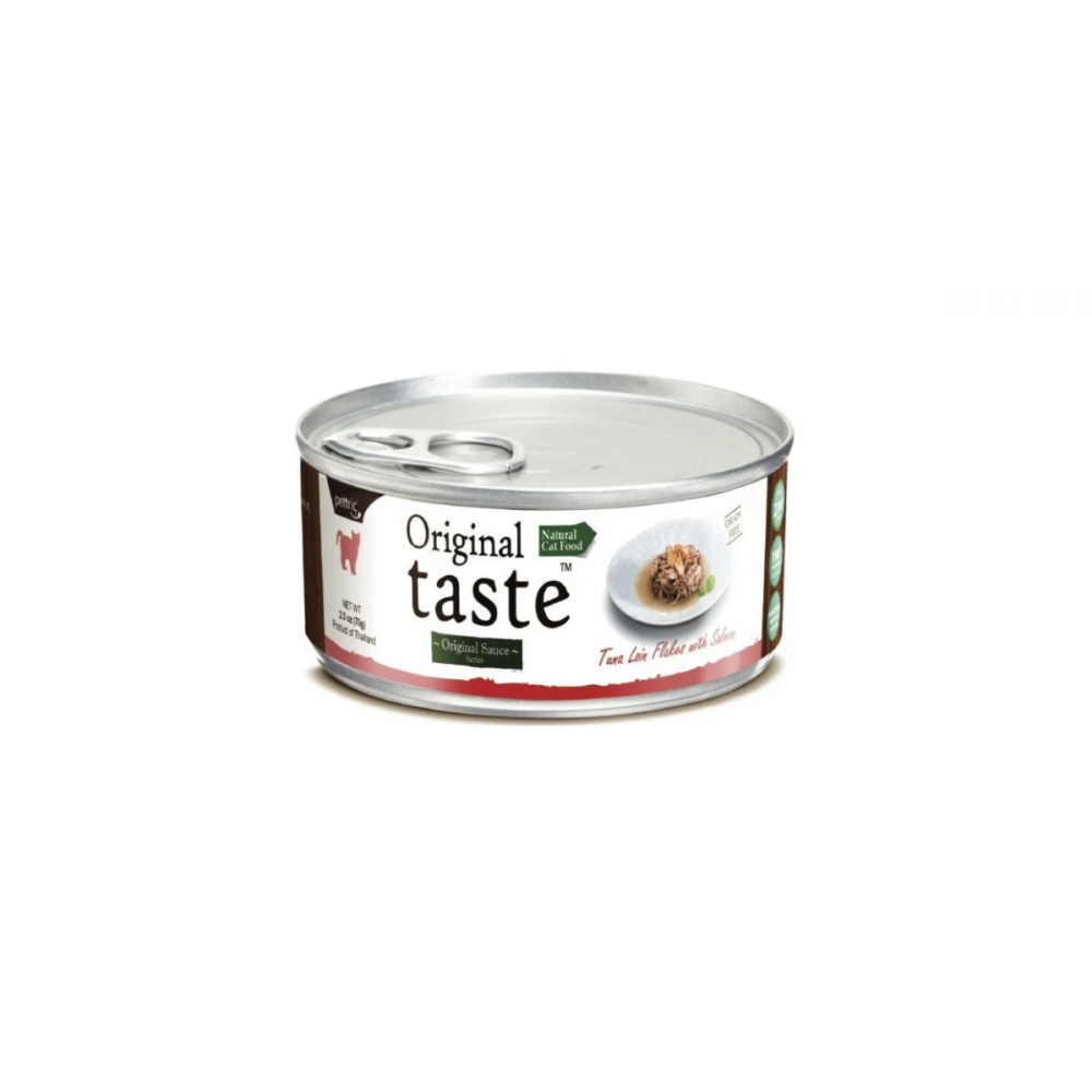 Original taste 70г ломтики из филе тунца с диким лососем в соусе 600227-0