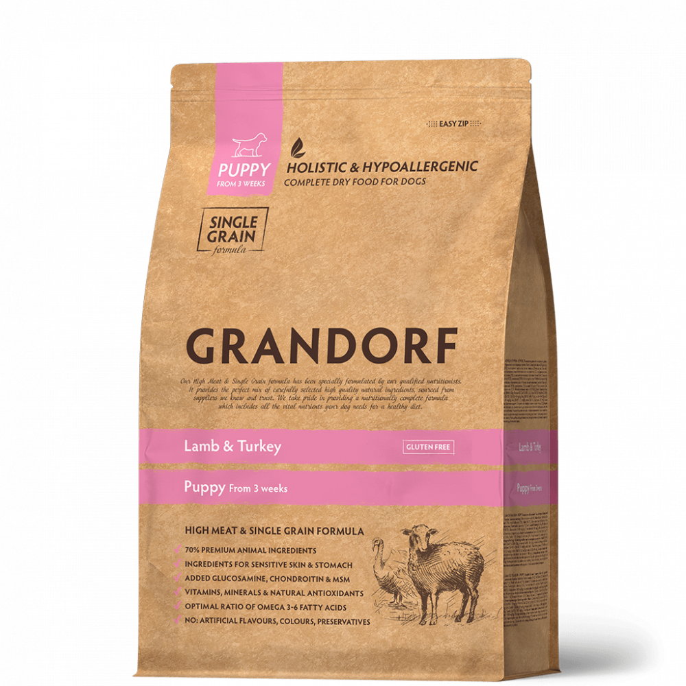 Grandorf для собак 10кг для щенков с ягненком и индейкой 850877-0