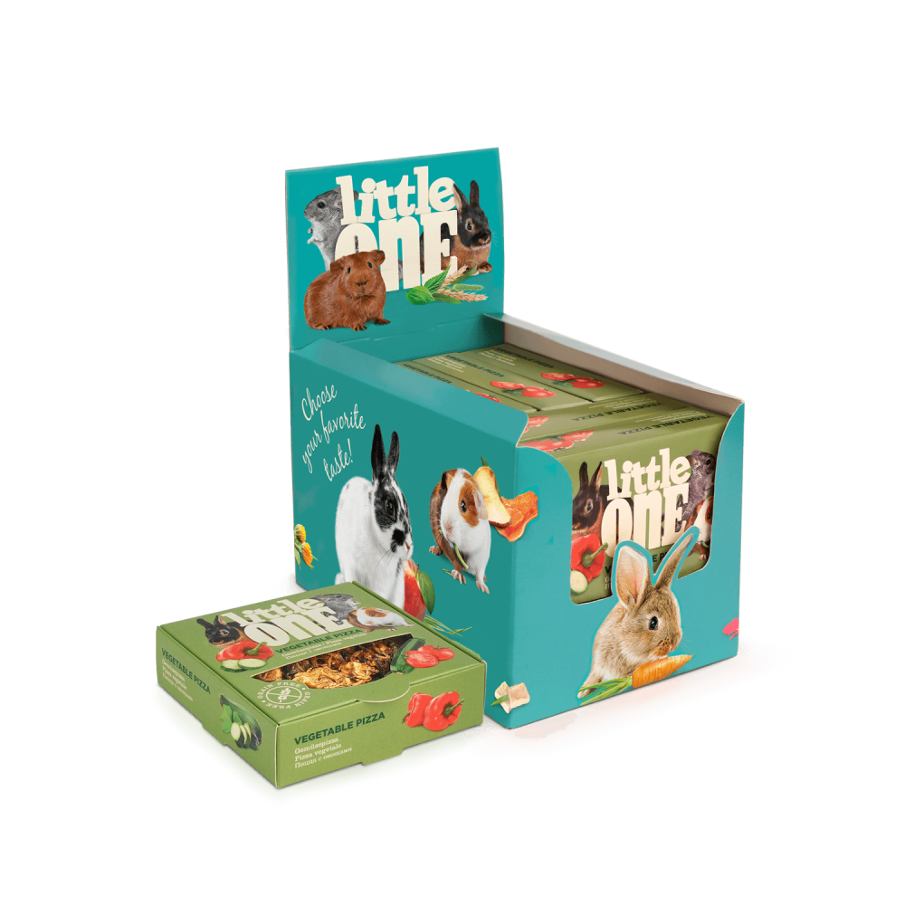 Лакомство Little One Пицца с овощами 55г-0