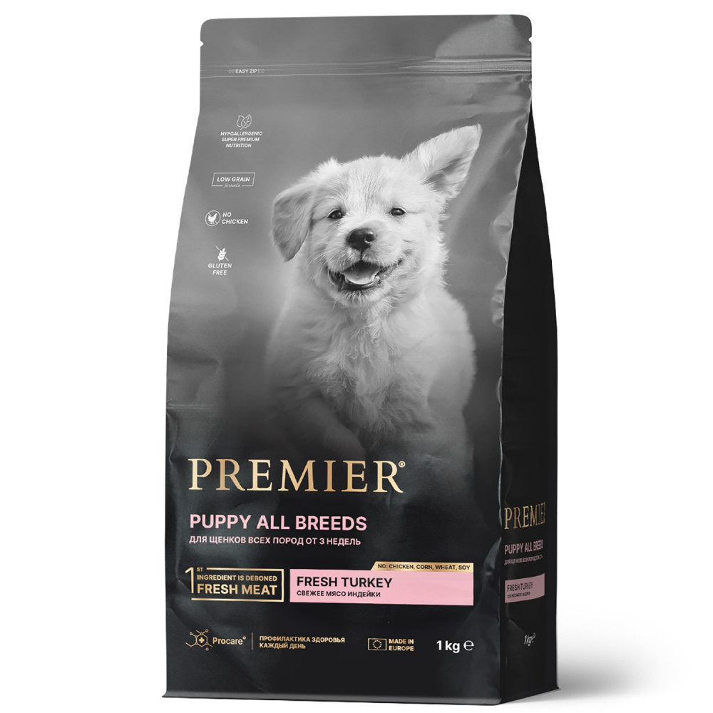 Premier для собак 1кг для щенков (PUPPY) с индейкой 851331-0