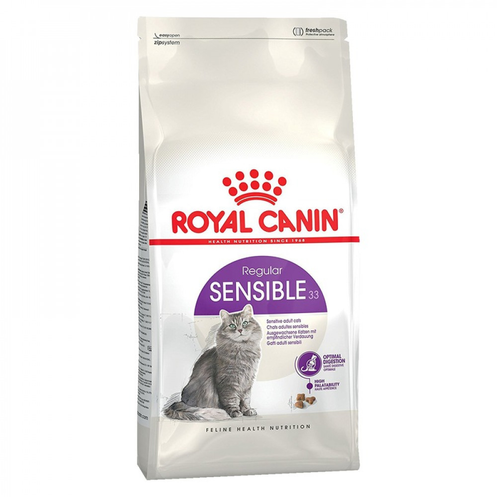 Royal Canin Sensible 2 кг для кошек с чувствительной пищеварительной системой-0