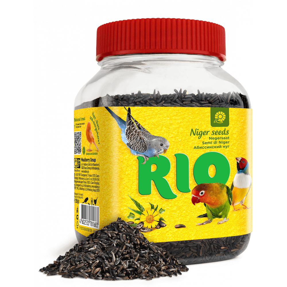 RIO Нуг абиссинский. Лакомство для всех видов птиц, 250 г-1