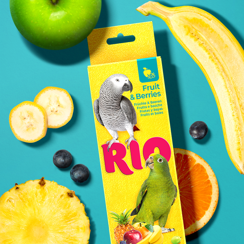 RIO Палочки для попугаев с фруктами и ягодами 22150-1