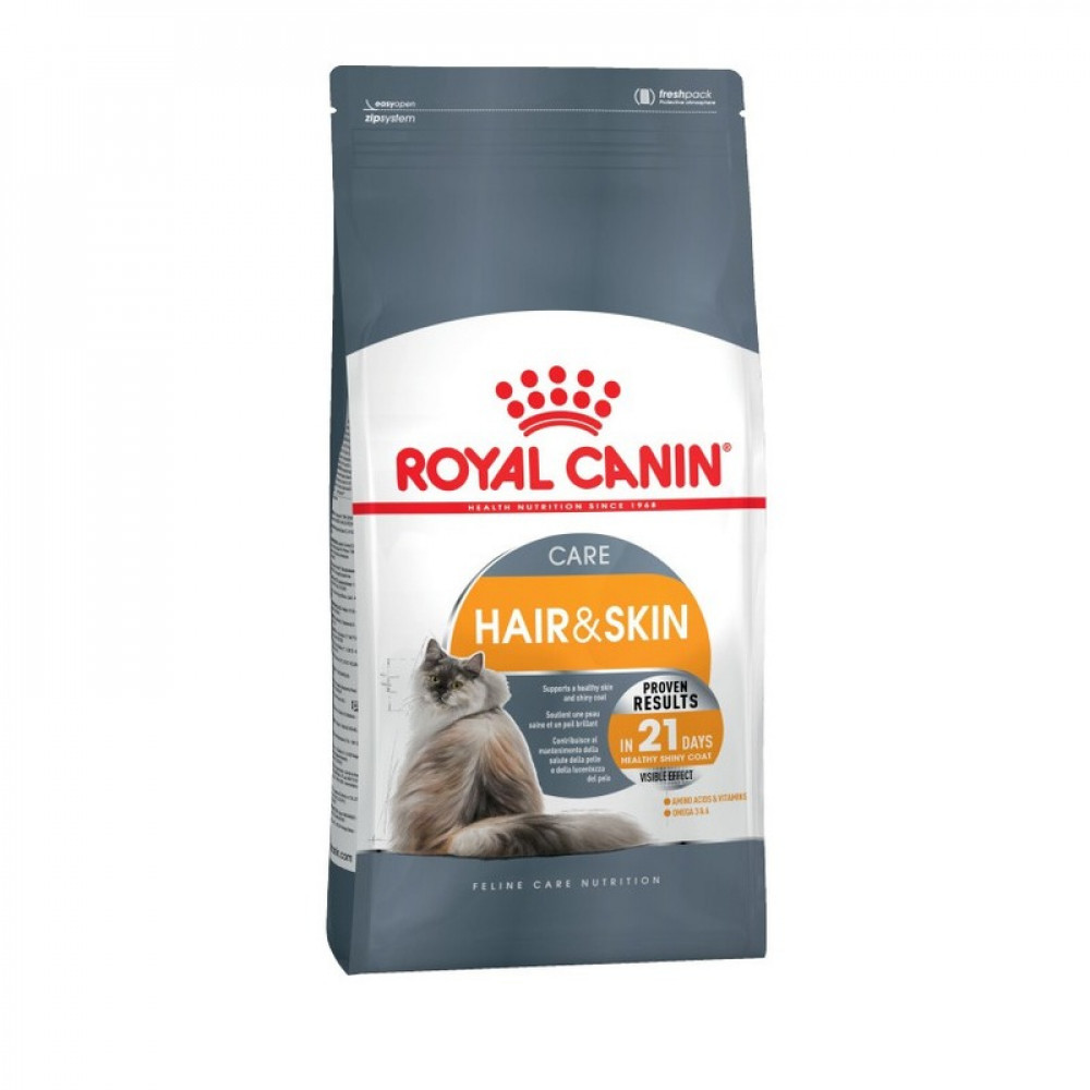 Royal Canin Hair & Skin 400 г для взрослых кошек поддержание здоровья кожи и красивой шерсти-0