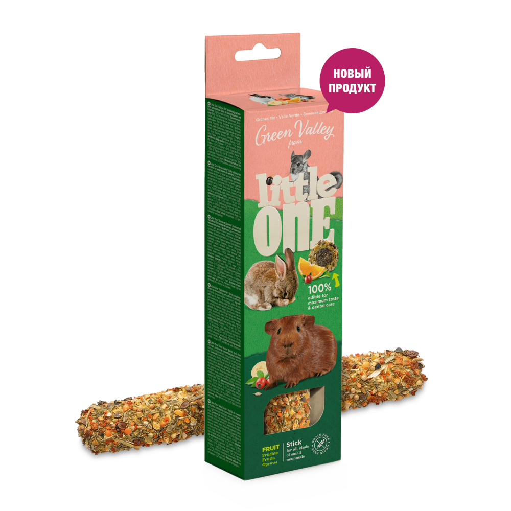 Палочки Little One Зеленая долина 180г с фруктами 32340-0