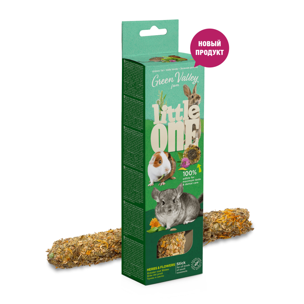 Палочки Little One Зеленая долина 180г с травами и цветами 32360-0