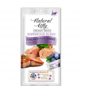 Natural kitty крем суп для кошек 4*12г тунец, лосось черника 601194